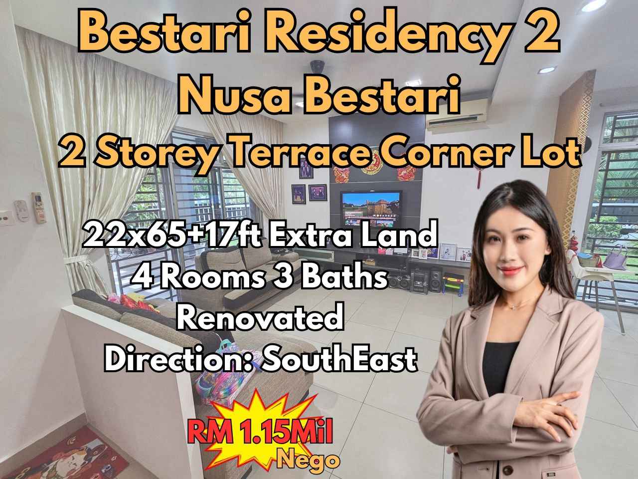 Bestari Residency 2 Taman Nusa Bestari Double Storey Terrace Corner Lot ...